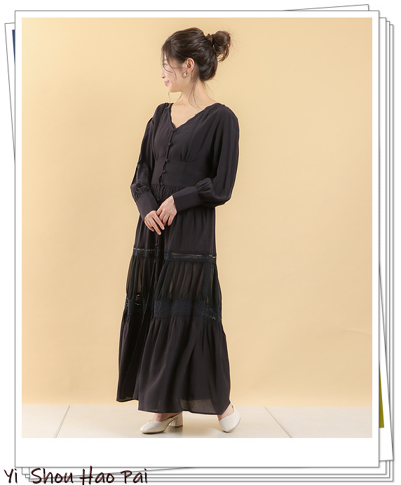 夏季黑色连衣裙穿搭图片大全,时尚穿搭黑色连衣裙时尚又修身
