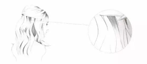 头发怎么画出层次感素描,素描侧脸头发画法教程