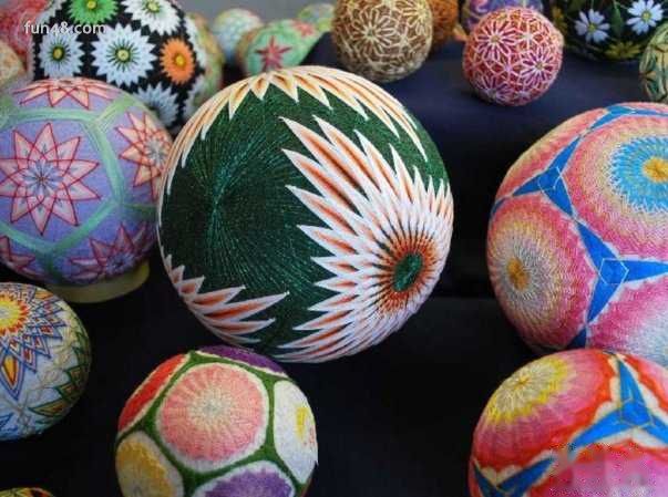 绣手鞠球图片,手鞠球传统图案