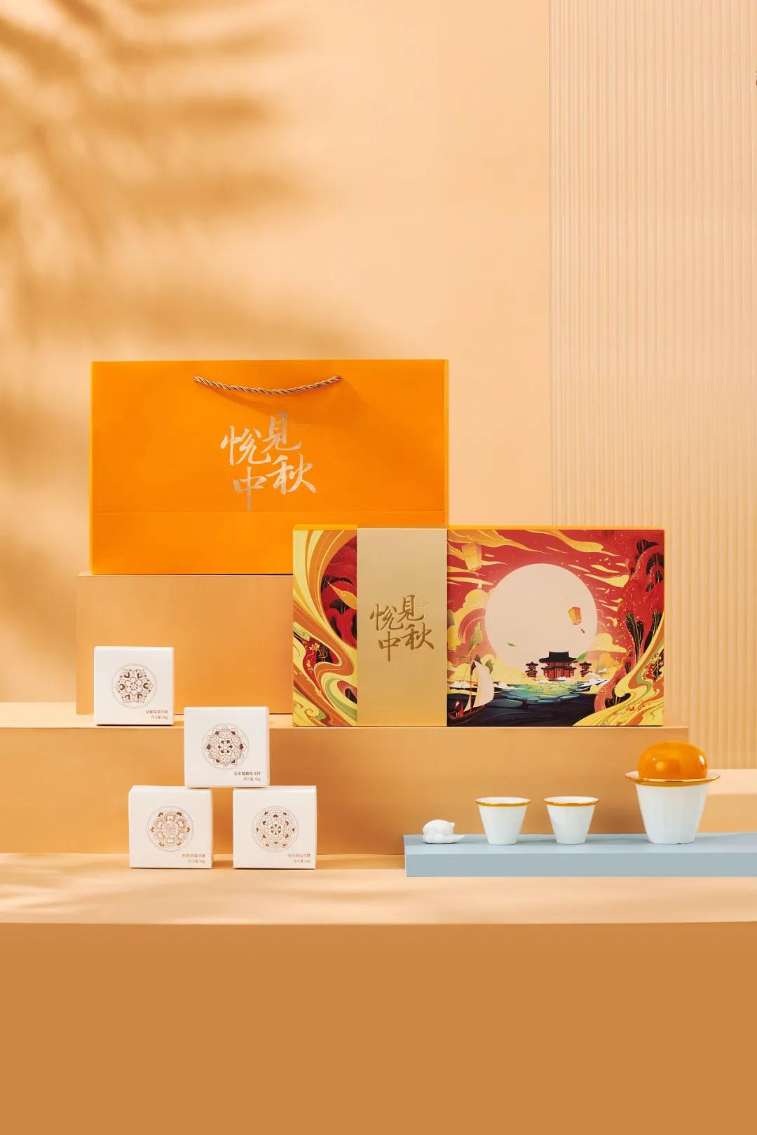 中秋月饼精美礼盒设计,最有创意的月饼包装展开图