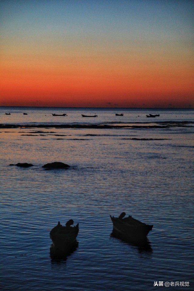 冬日大连观渤海,冬天大连看日落的海边