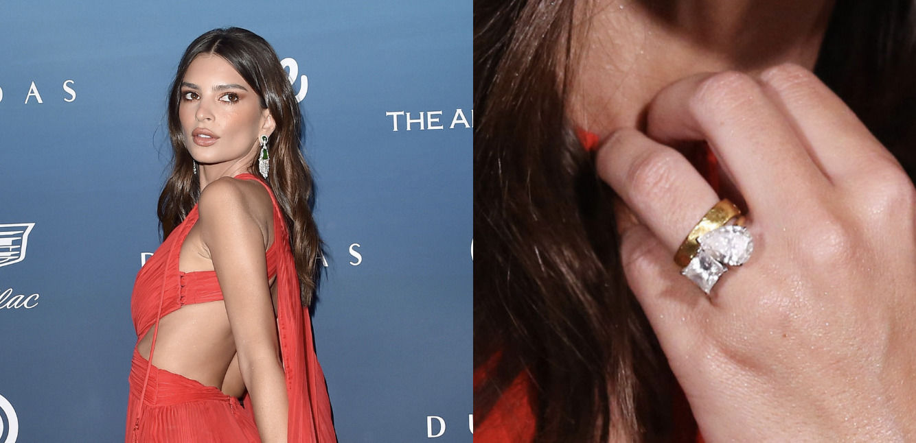 ladygaga格莱美钻戒,欧美女明星秀婚戒