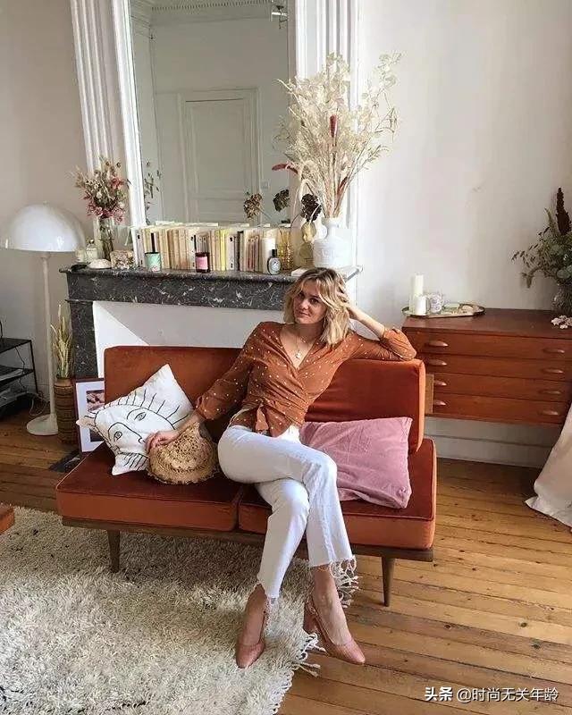 这个秋天跟衬衫很配,法国女人初秋衬衫穿搭