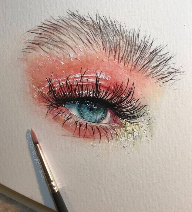 简单又好看的100种眼睛画法,画12种眼睛的画法