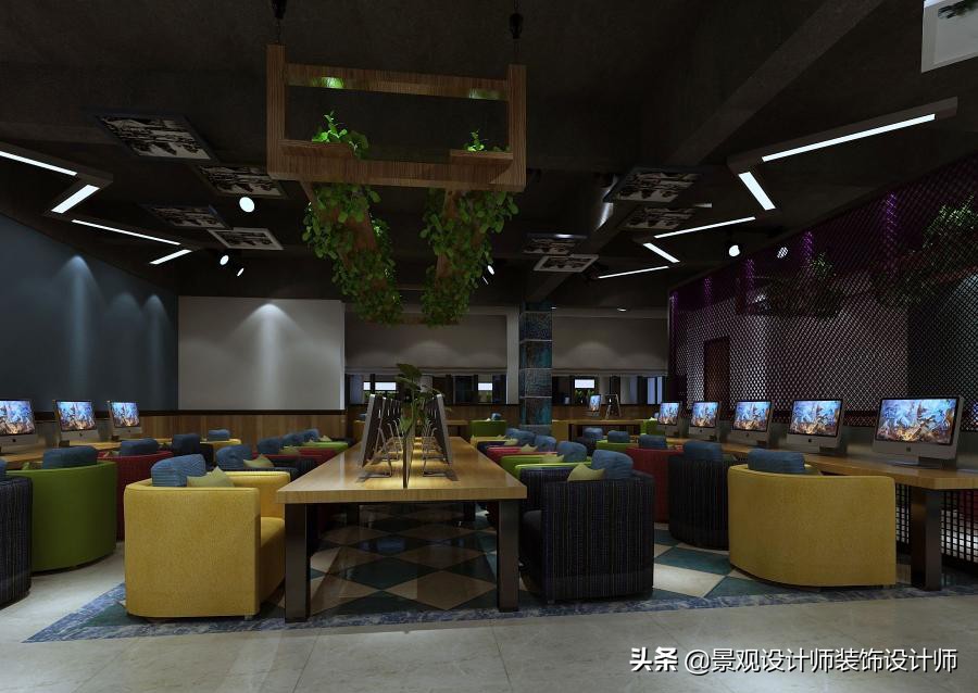 网咖设计效果图,网咖设计图哪找