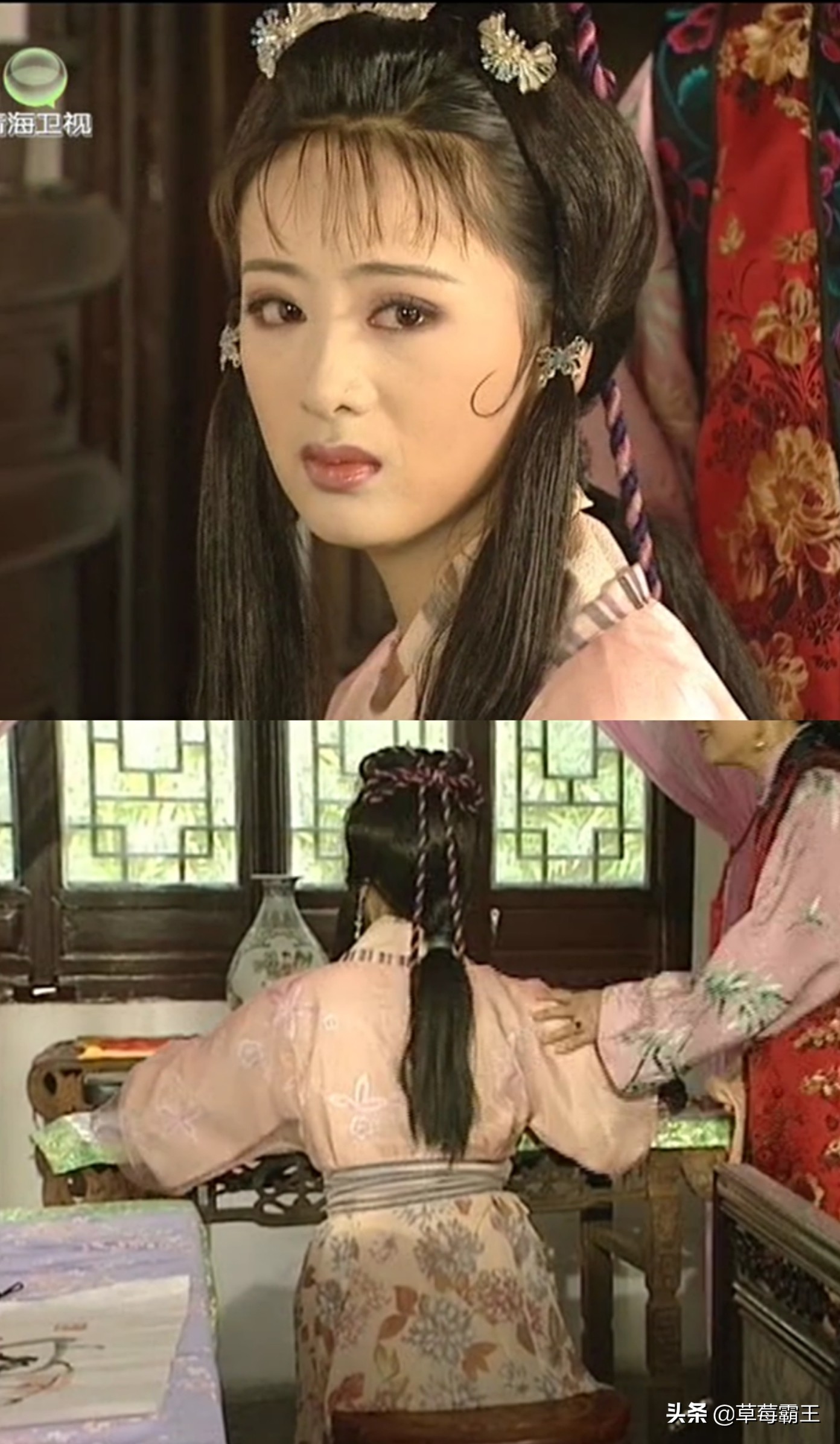 无刘海古装发型编发,古装编发齐刘海