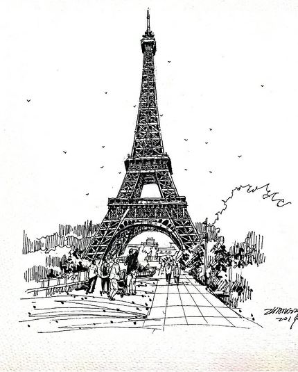 入门风景速写1000例临摹图,风景速写的方法与步骤教案