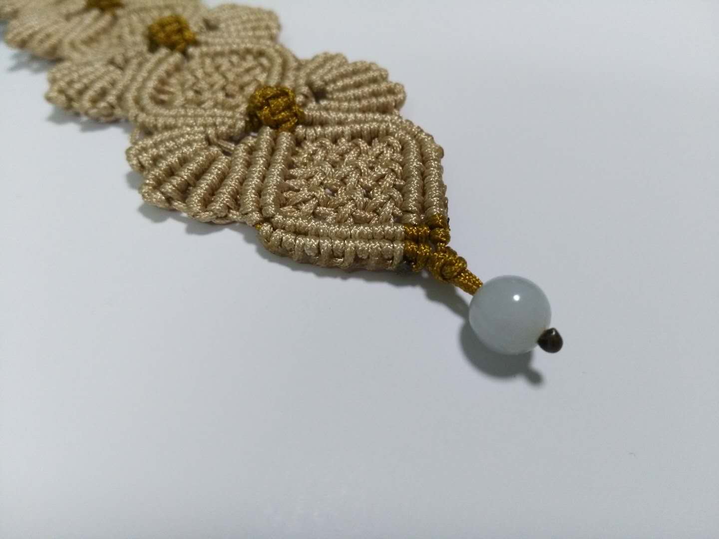 编绳花做法,手绳复杂编织教程