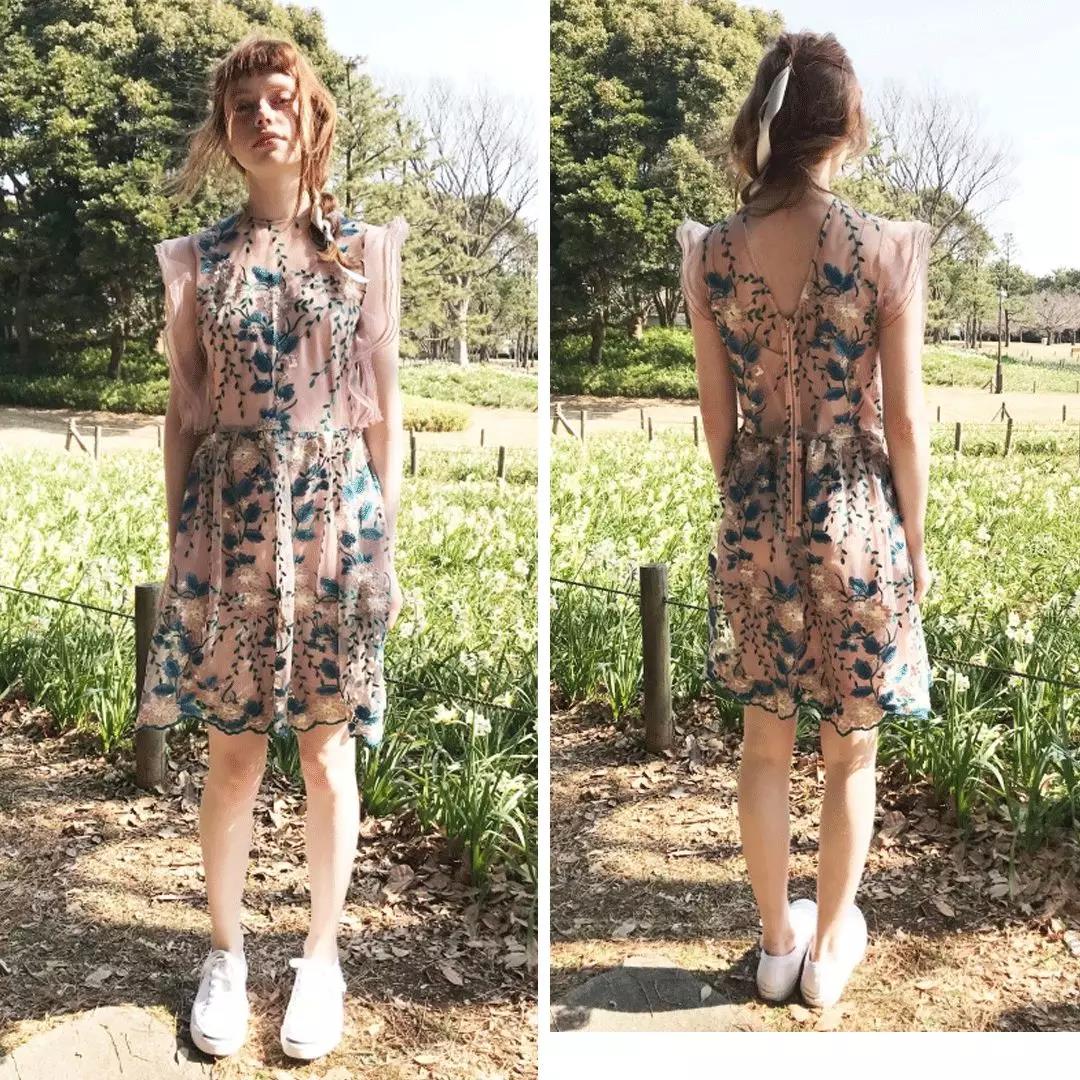 春季碎花裙推荐,玖姿春季碎花裙