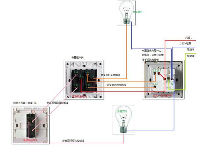 电工知识单控开关控制一个灯,电工入门教学两个开关控制一个灯