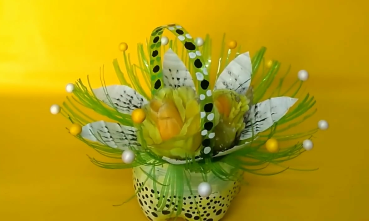 废瓶子改造花篮,塑料瓶子改造大全简单