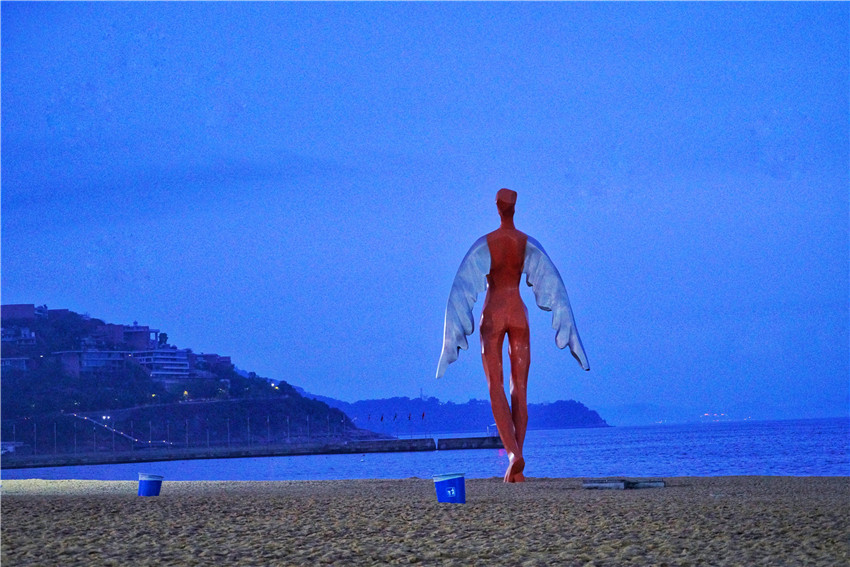 这里是深圳最美的海滨栈道,深圳大梅沙海滩风景