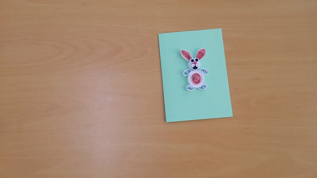 兔子立体贺卡的制作方法简单易学,兔子贺卡制作方法简单又漂亮平面