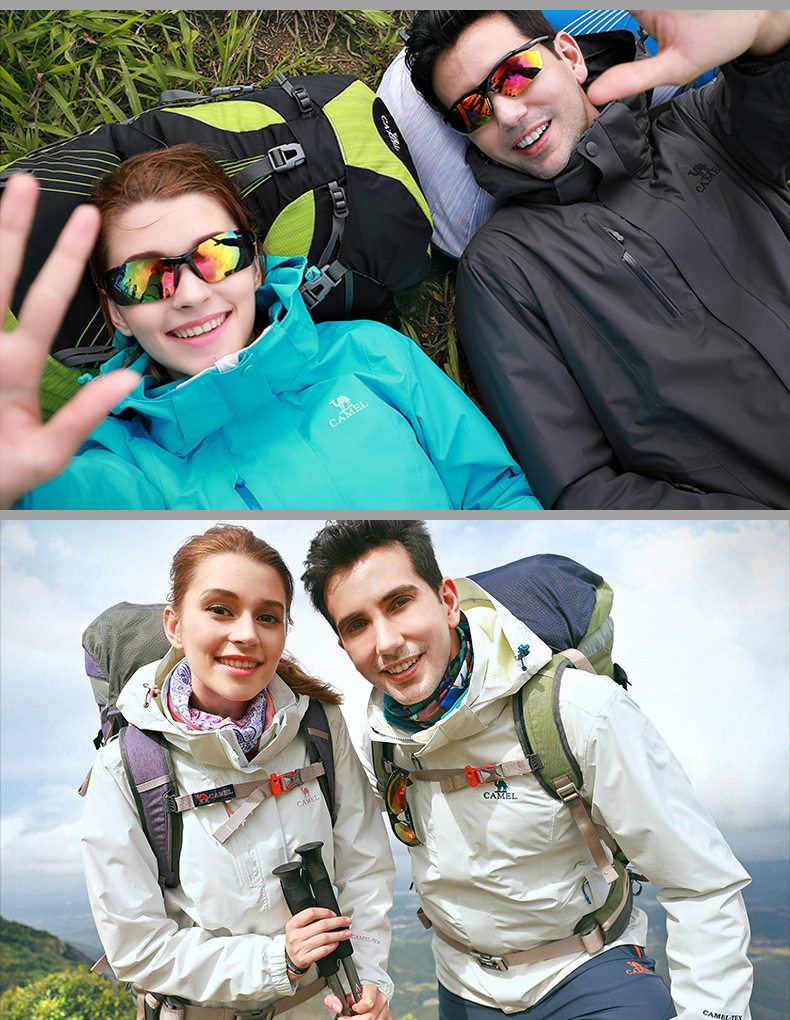 骆驼冲锋衣防水防风加绒加厚,骆驼防水冲锋衣软料冲锋衣