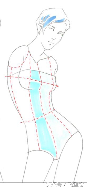 服装设计线稿基础教学,服装设计入门教程线稿