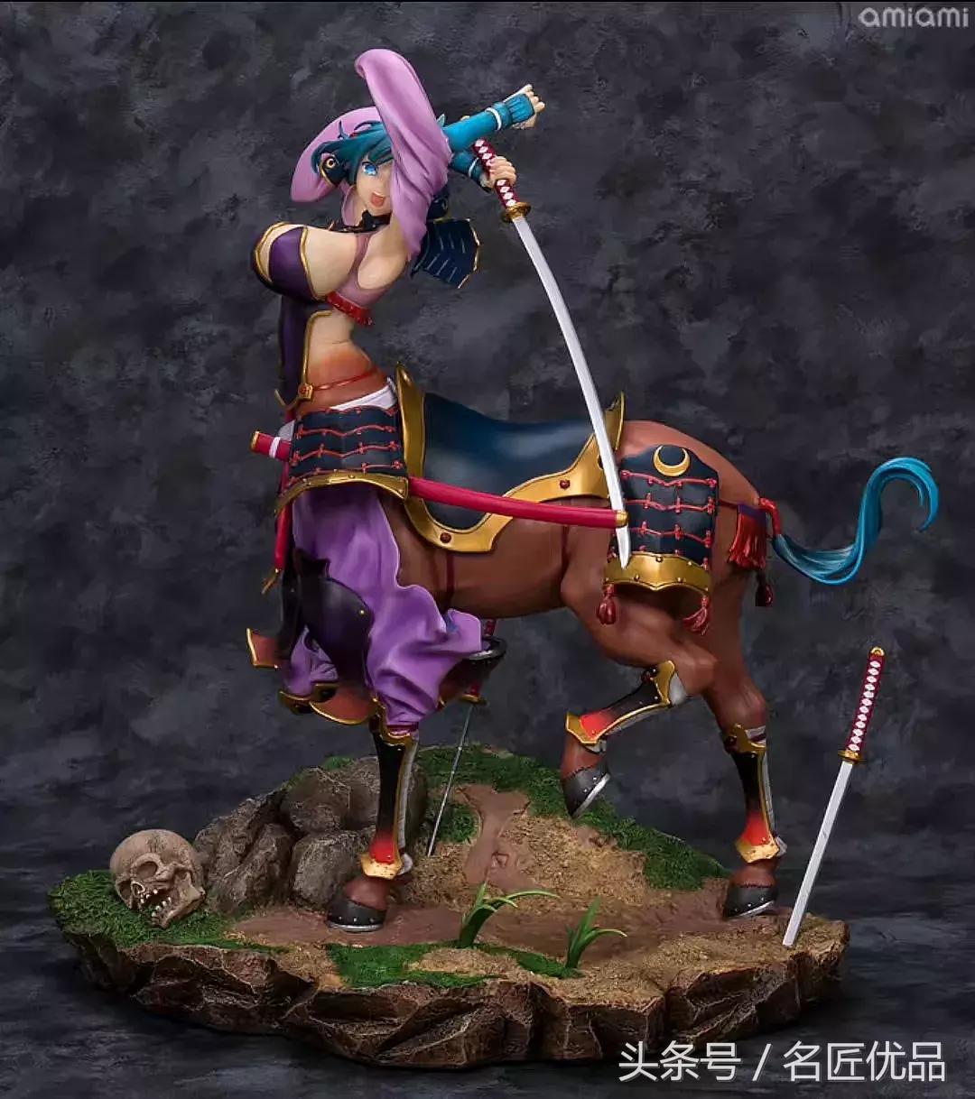 手办模型日本武士,石塑粘土小物件中国风人偶手办