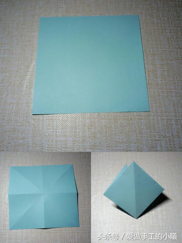 小时候小花篮折纸,儿童手工折纸大全花篮