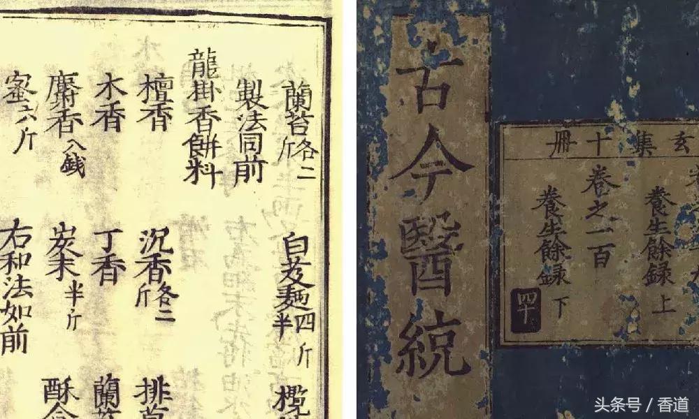 医方书中流行的香方|香道