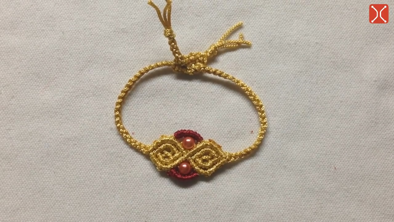 手工编绳中国结手链教程,编织中国结手链