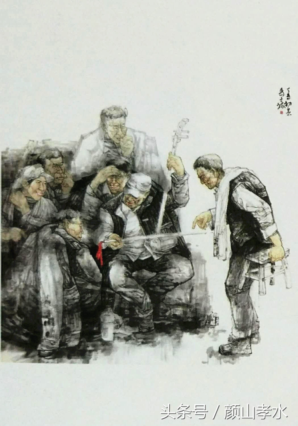 放牛出身的水墨画家,画乡村的中国知名画家