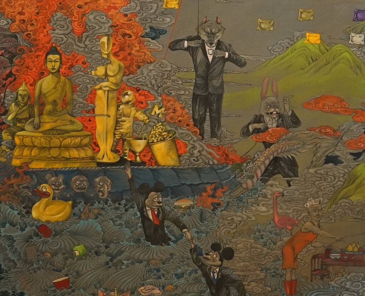 当代蒙古艺术：机械漫画潮流气质，让你意想不到！|张小玉