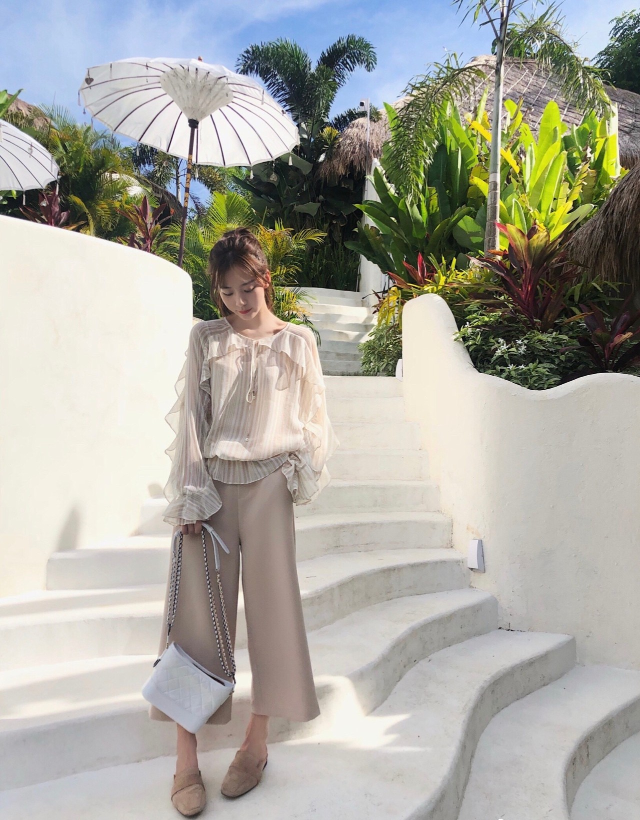 微胖开春别致小雪纺衫,开春上衣胖mm雪纺衫