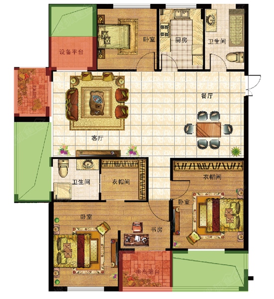 家里大门对着客厅门阻隔效果图,客厅大门对着厨房门如何装修