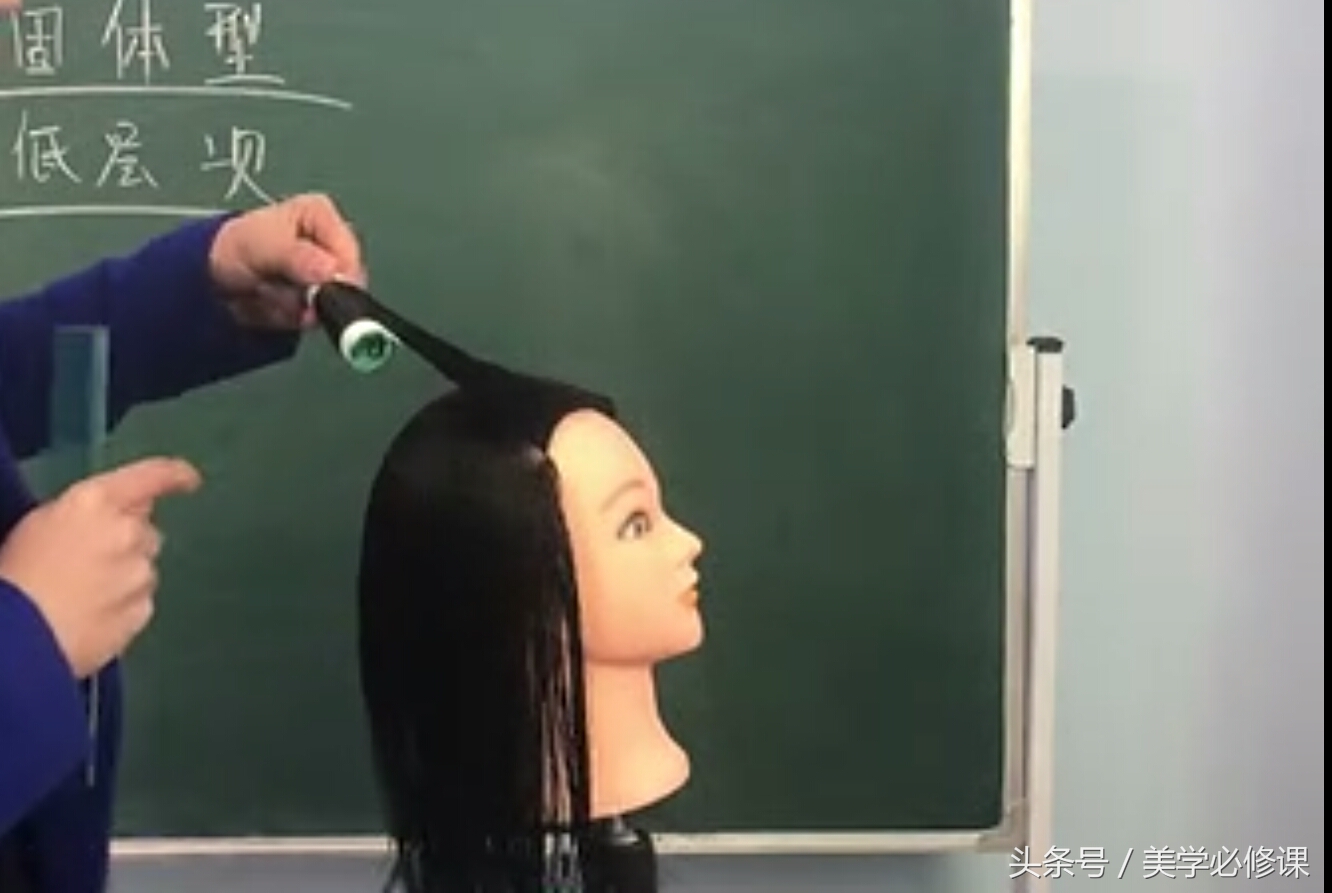 发梢直的蛋蛋卷烫发排杠教程,烫发发型及排杠教程