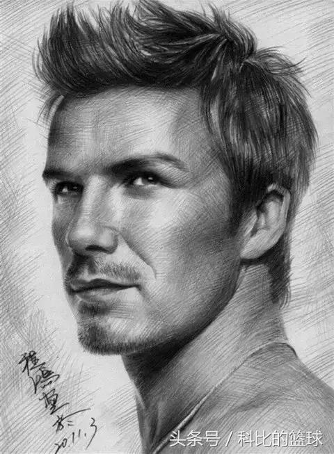 梅西科比画,素描画梅西过人