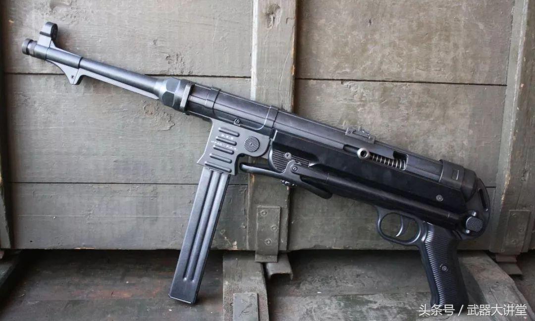 二战德国mp40冲锋枪,二战微型折叠式冲锋枪