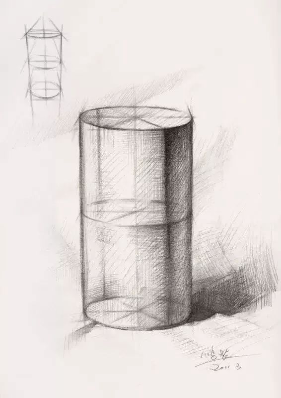 素描入门自学教程美术生必看,素描公开课素描几何体