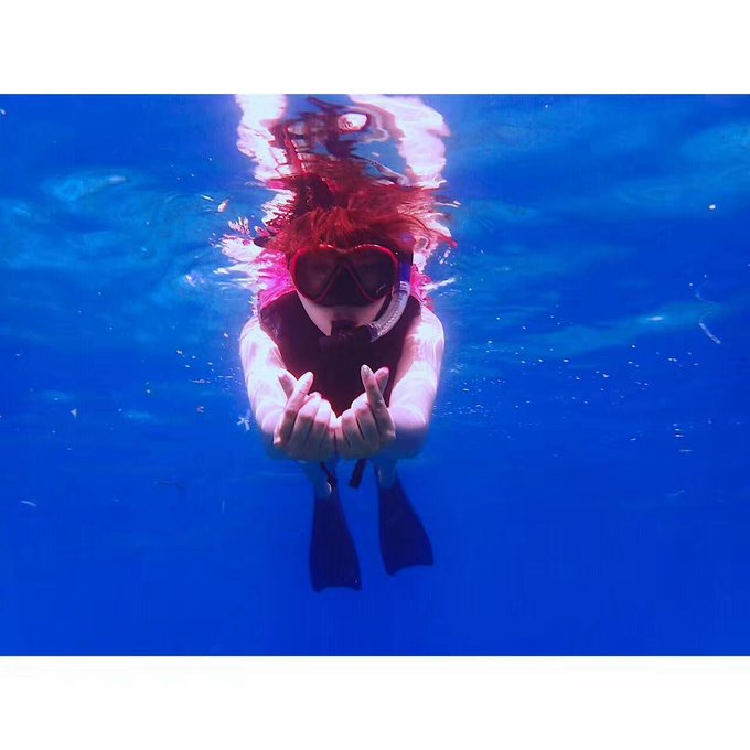 看我这发型酷不酷｜我觉得很可爱啊！帕劳潜水超级赞！