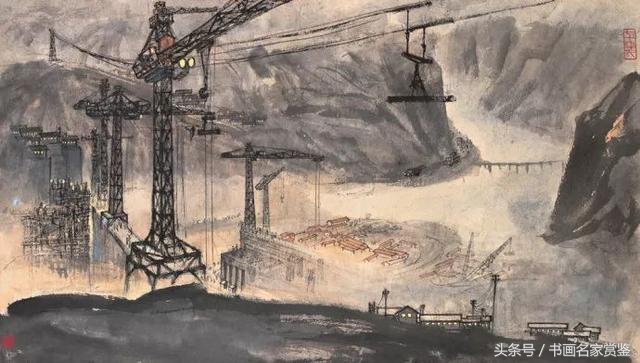 中国画名家亚明,当代金陵画派画家