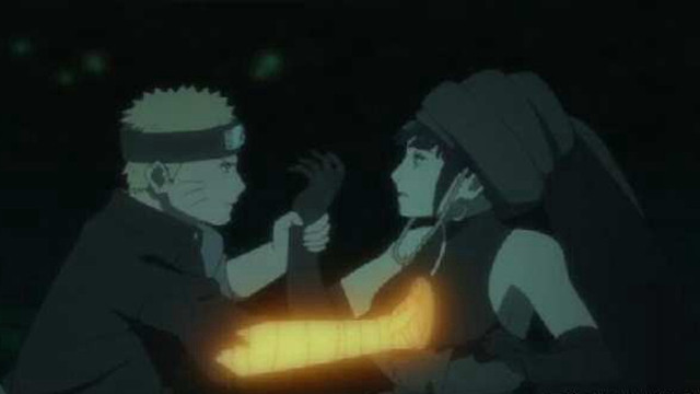 雏田被刺穿胸膛,火影忍者雏田被摸头