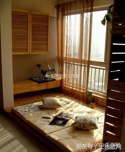 出租房阳台打造小榻榻米,把阳台改成小卧室榻榻米