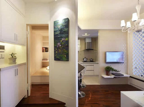 小户型2米7宽电视背景墙设计,小户型中式电视背景墙效果图