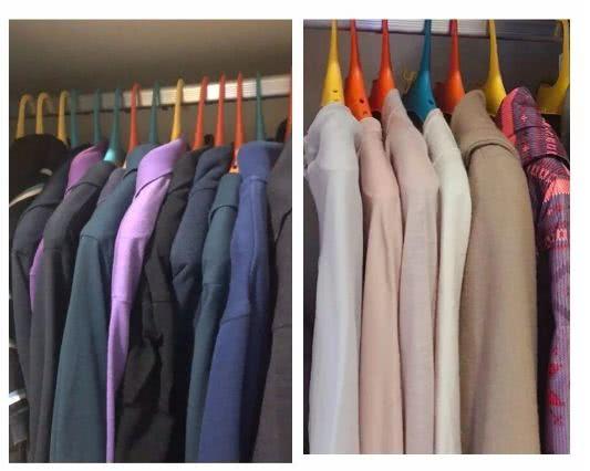 挂衣架神器可挂100个衣架,衣柜垂直挂衣架推荐