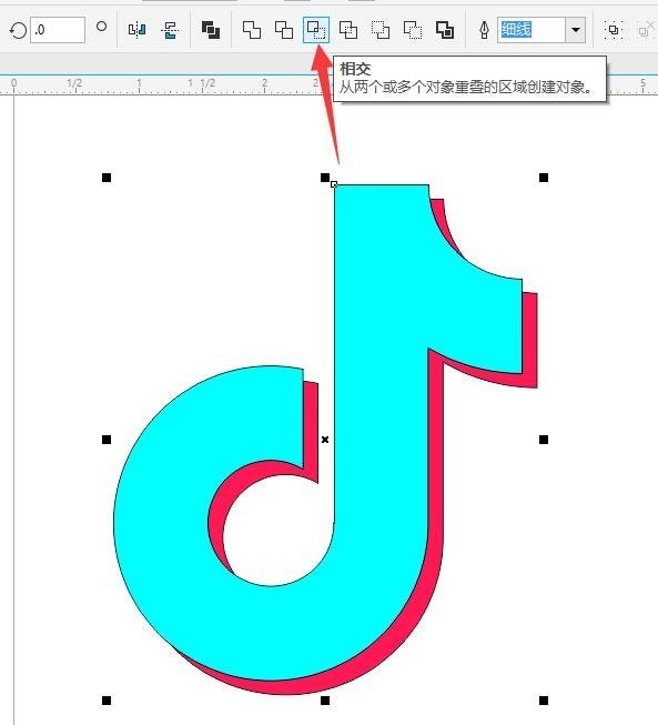 抖音logo制作cdr,cdr抖音标志设计