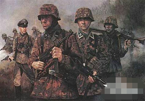 二战德军的伪装,二战德军野战伪装