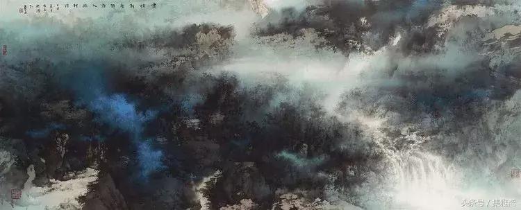 何百里的彩墨画,何百里美术作品欣赏