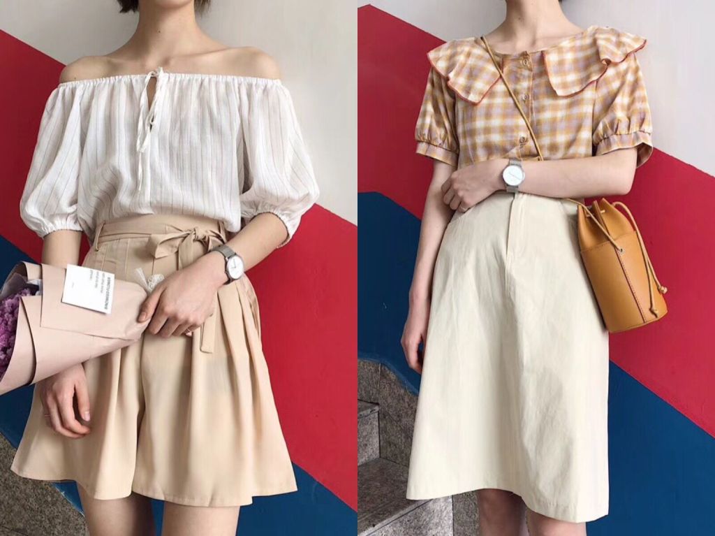 轻熟风早秋穿搭女学生,夏季轻熟风穿搭女高级感