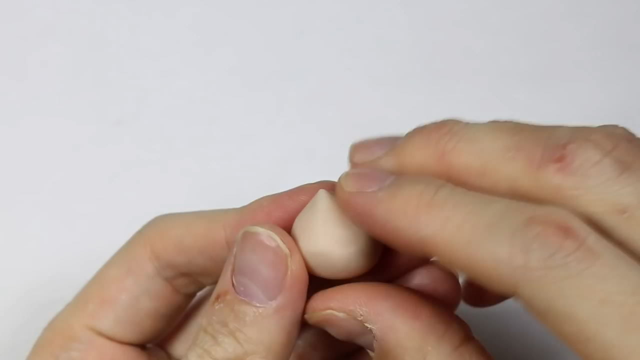 粘土做萝卜的方法,用超轻粘土捏的绿萝卜不是胡萝卜