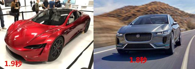捷豹纯电动特斯拉,特斯拉vs捷豹直线加速