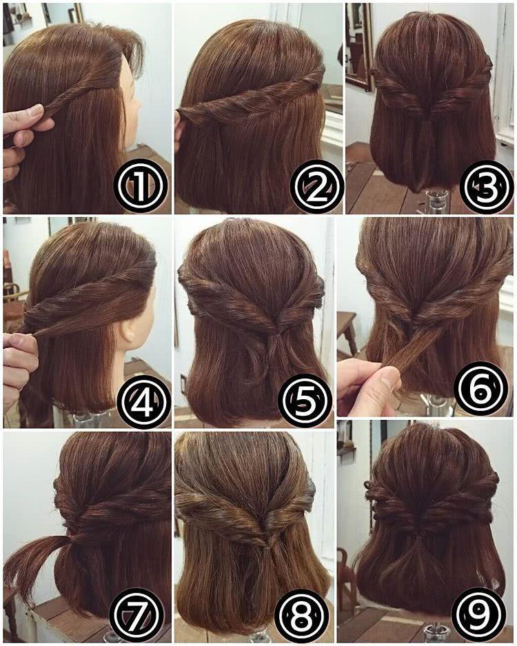 女生必学的几款编发方法,5款简单好看又减龄的编发教程