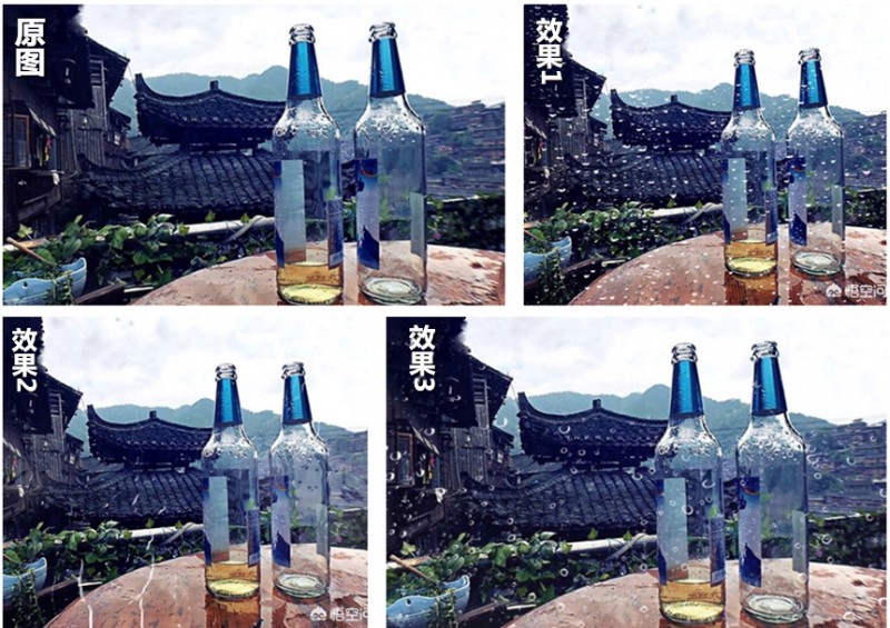 多种“玻璃水雾”、“大雨倾盆”特效｜手机一键搞定