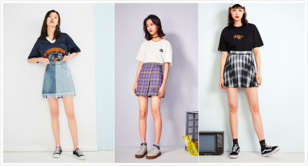 大码穿搭上身胖180斤,胖mm短裙怎么穿