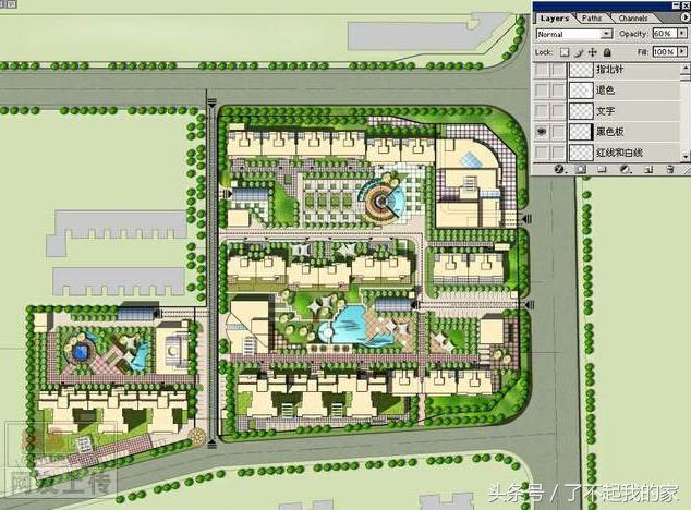 ps建筑平面效果图,榻榻米ps平面效果图