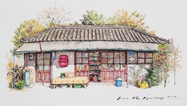 简单清新水彩画日漫,日本水彩风景画教程