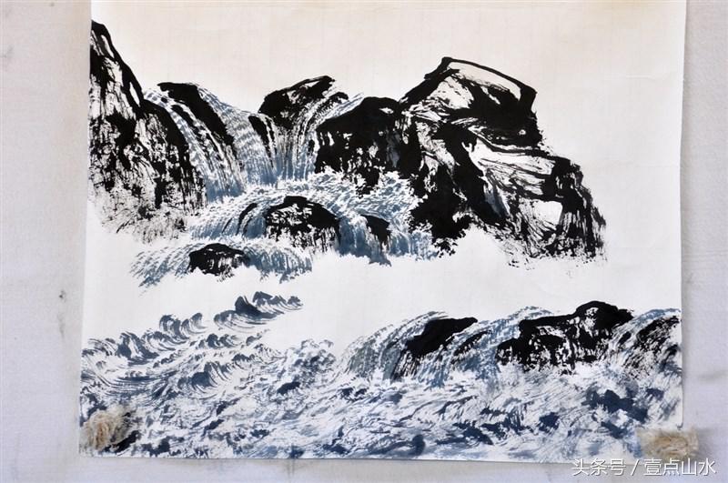 曾刚老师彩墨山水画,曾刚老师写意山水画技法视频