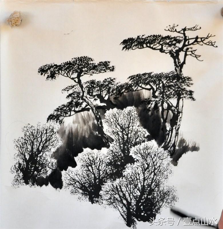 曾刚老师彩墨山水画,曾刚老师写意山水画技法视频